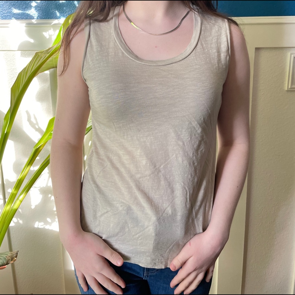 Madewell Tank Top - Tan, Size S